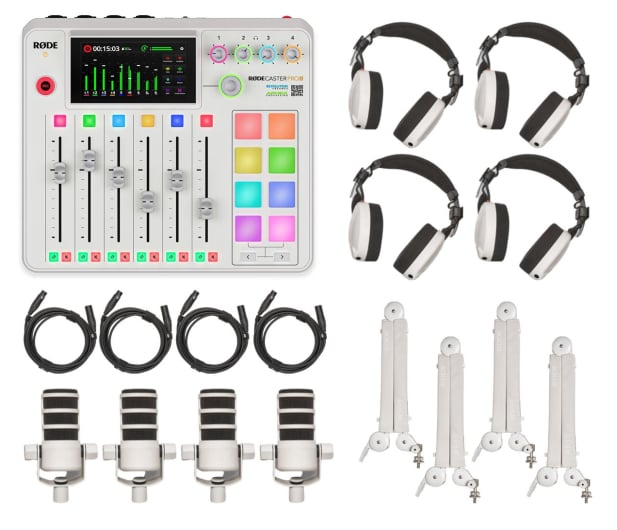 Rode Ultimate Podcaster Bundle Biały - 1297412 - zdjęcie